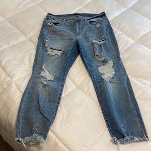 Judy Blue Boyfriend Fit Distressed Jeans